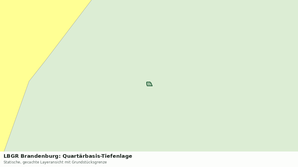 Statische Kartenansicht: LBGR Brandenburg: Quartärbasis-Tiefenlage