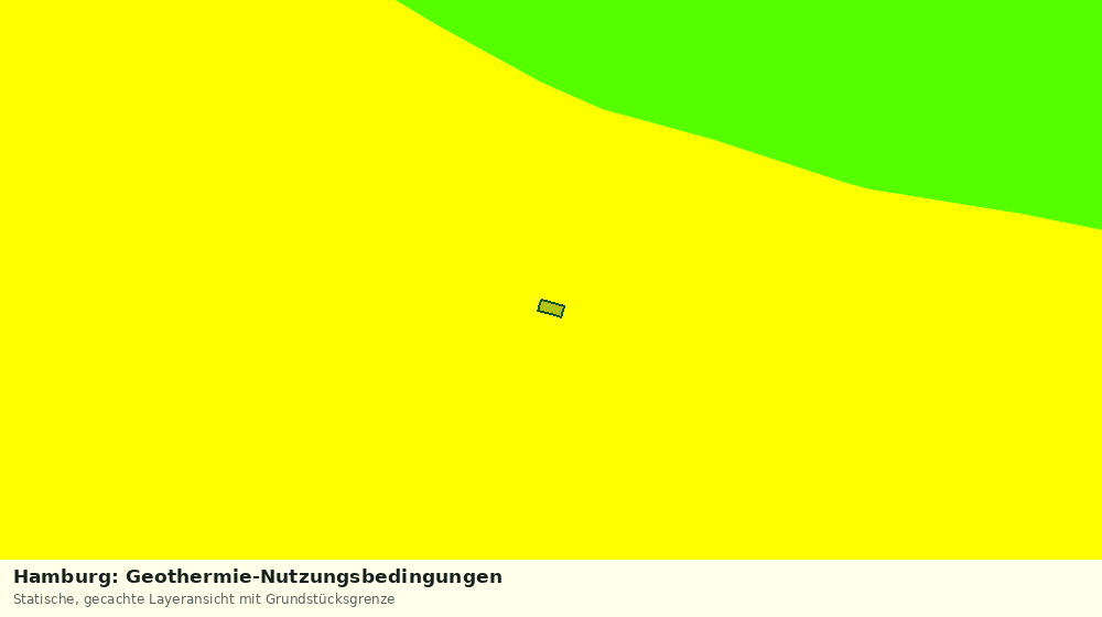 Statische Kartenansicht: Hamburg: Geothermie-Nutzungsbedingungen
