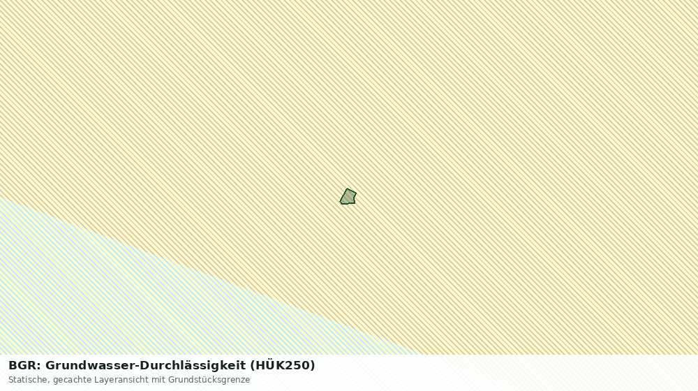 Statische Kartenansicht: BGR: Grundwasser-Durchlässigkeit (HÜK250)