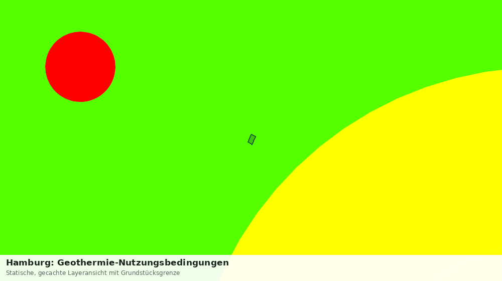 Statische Kartenansicht: Hamburg: Geothermie-Nutzungsbedingungen
