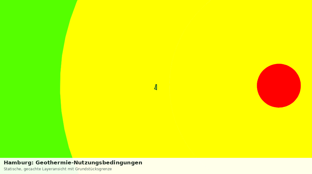 Statische Kartenansicht: Hamburg: Geothermie-Nutzungsbedingungen