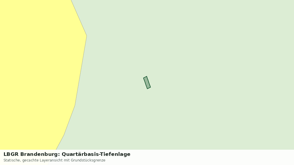 Statische Kartenansicht: LBGR Brandenburg: Quartärbasis-Tiefenlage