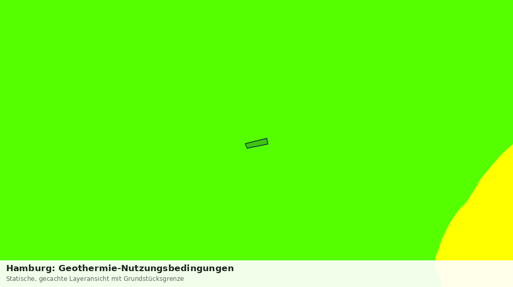 Statische Kartenansicht: Hamburg: Geothermie-Nutzungsbedingungen