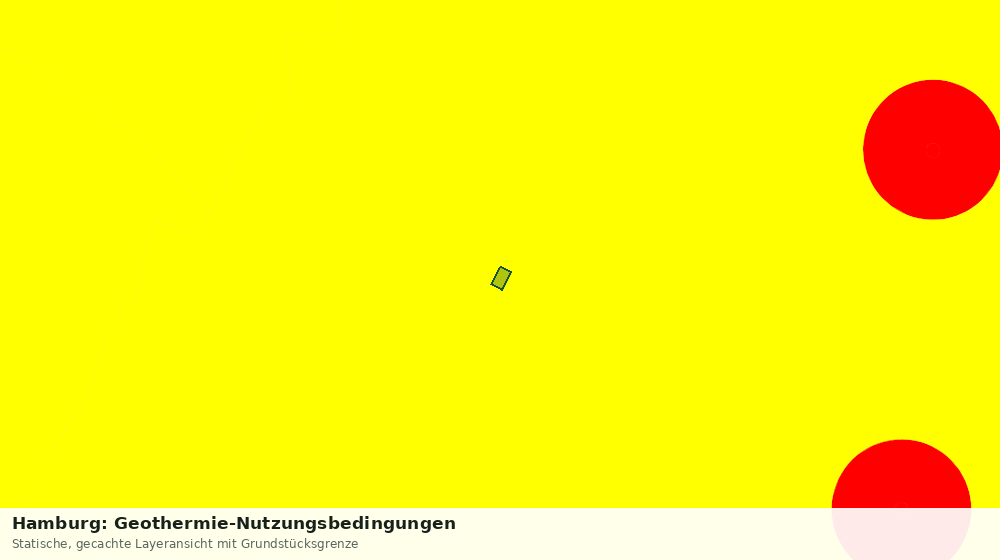 Statische Kartenansicht: Hamburg: Geothermie-Nutzungsbedingungen