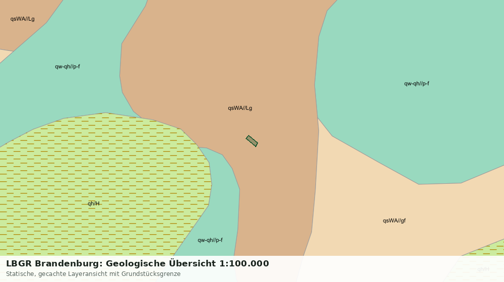 Statische Kartenansicht: LBGR Brandenburg: Geologische Übersicht 1:100.000