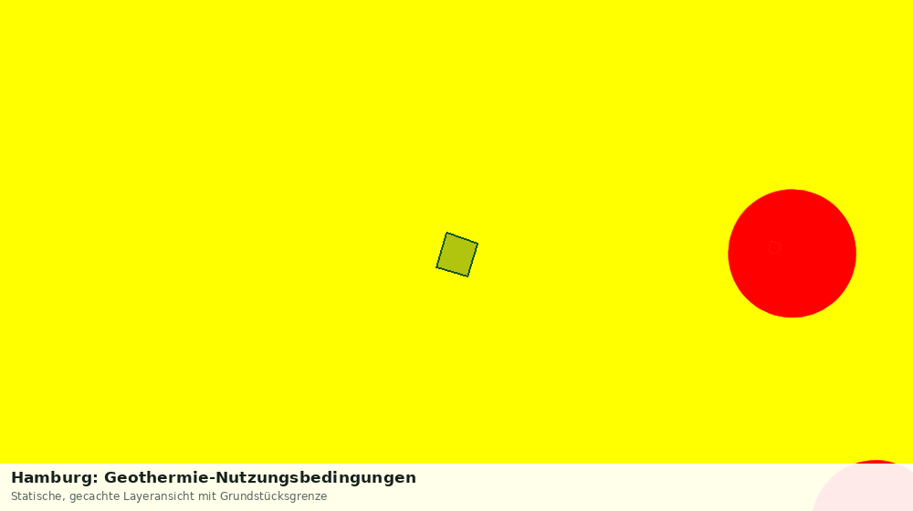 Statische Kartenansicht: Hamburg: Geothermie-Nutzungsbedingungen