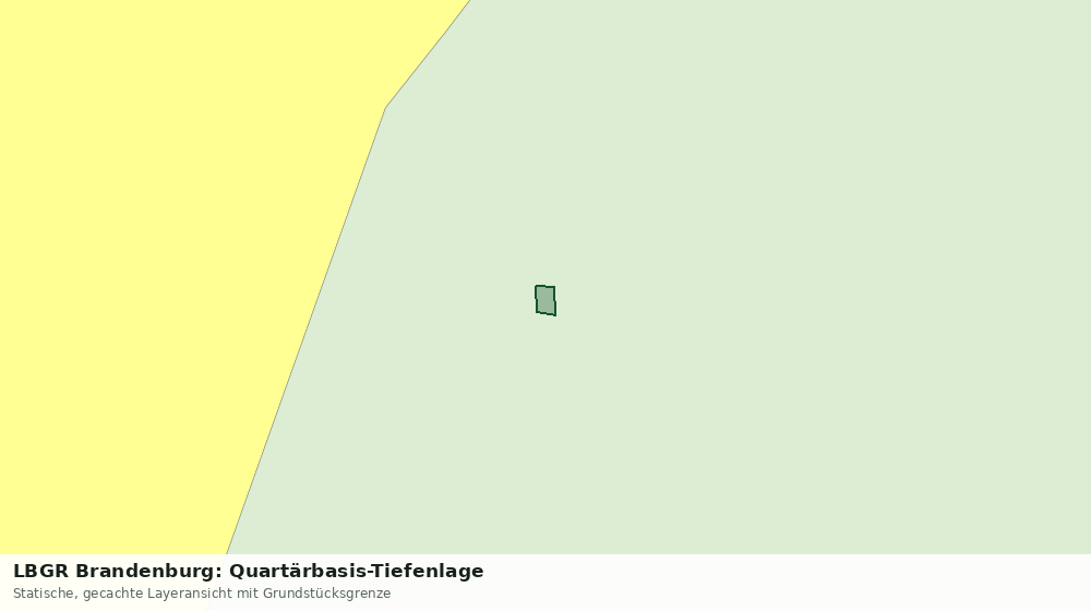 Statische Kartenansicht: LBGR Brandenburg: Quartärbasis-Tiefenlage