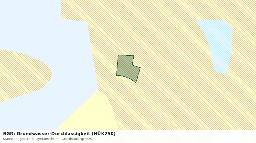 Statische Kartenansicht: BGR: Grundwasser-Durchlässigkeit (HÜK250)