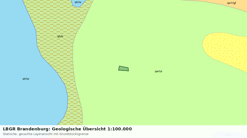 Statische Kartenansicht: LBGR Brandenburg: Geologische Übersicht 1:100.000