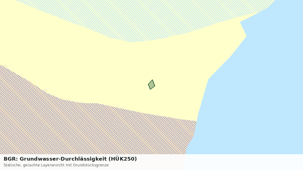 Statische Kartenansicht: BGR: Grundwasser-Durchlässigkeit (HÜK250)