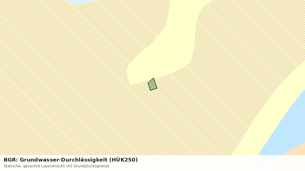 Statische Kartenansicht: BGR: Grundwasser-Durchlässigkeit (HÜK250)