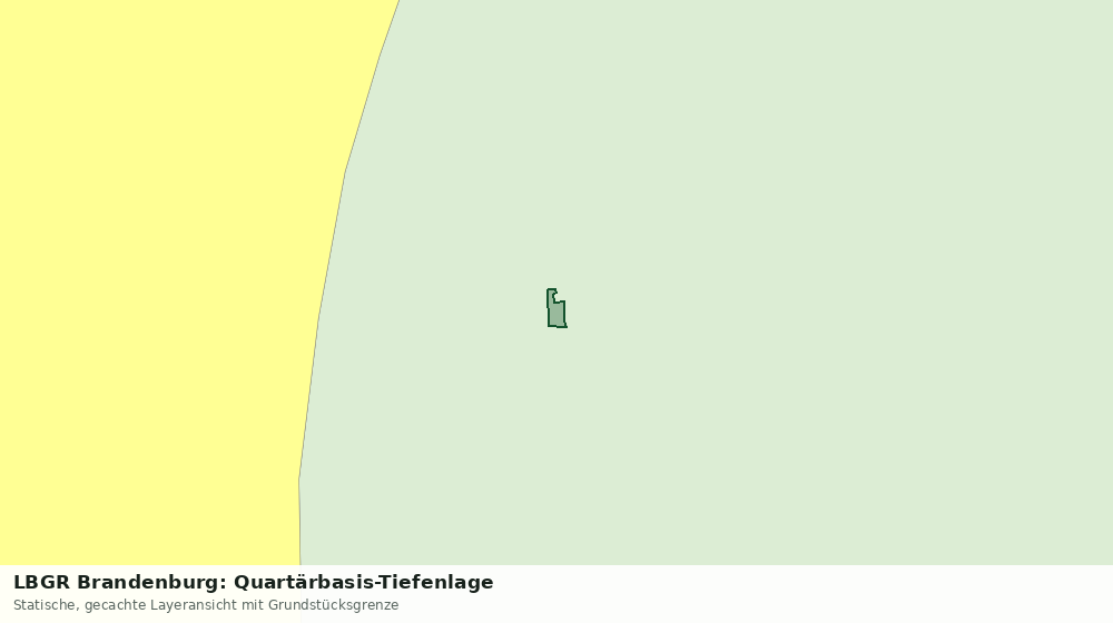 Statische Kartenansicht: LBGR Brandenburg: Quartärbasis-Tiefenlage