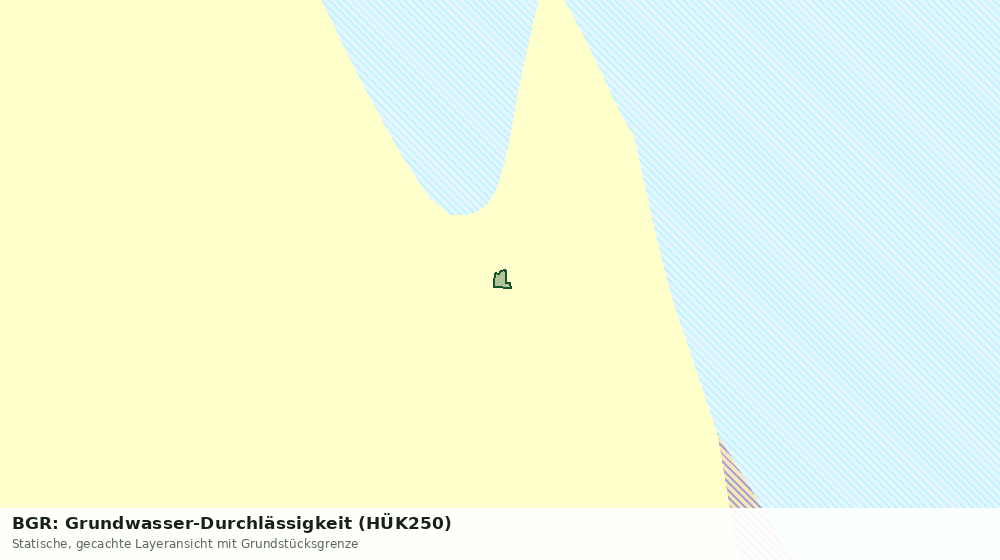 Statische Kartenansicht: BGR: Grundwasser-Durchlässigkeit (HÜK250)