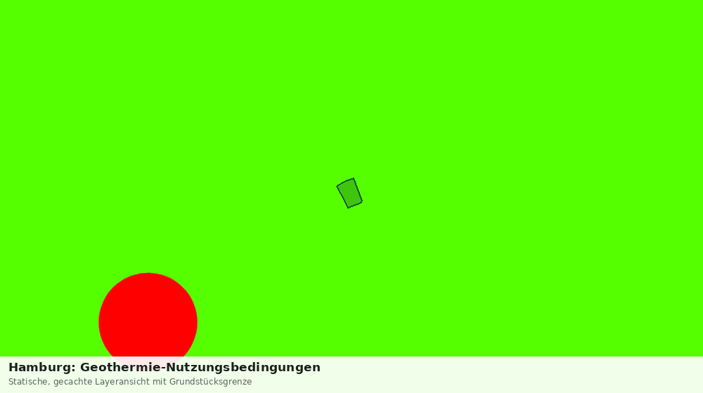 Statische Kartenansicht: Hamburg: Geothermie-Nutzungsbedingungen