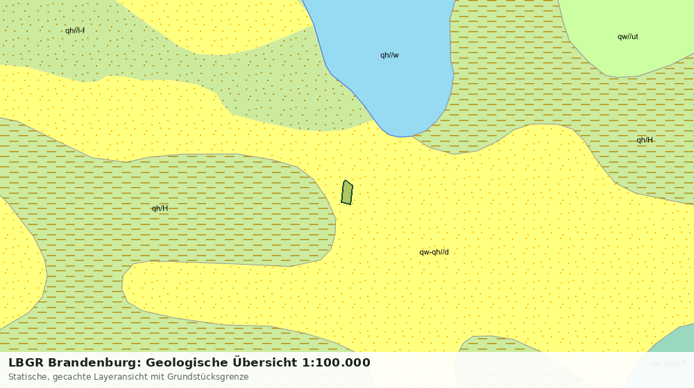 Statische Kartenansicht: LBGR Brandenburg: Geologische Übersicht 1:100.000