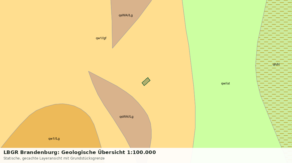 Statische Kartenansicht: LBGR Brandenburg: Geologische Übersicht 1:100.000