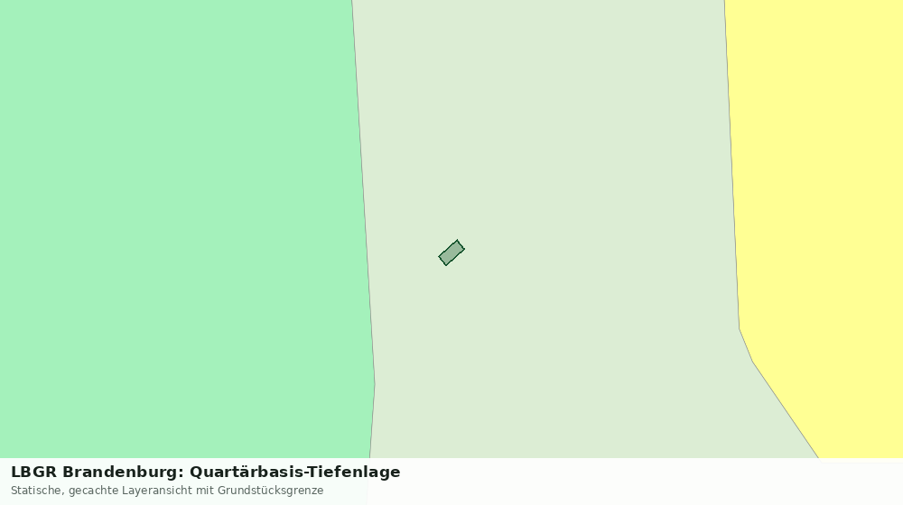 Statische Kartenansicht: LBGR Brandenburg: Quartärbasis-Tiefenlage