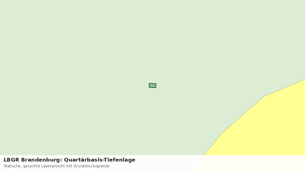 Statische Kartenansicht: LBGR Brandenburg: Quartärbasis-Tiefenlage