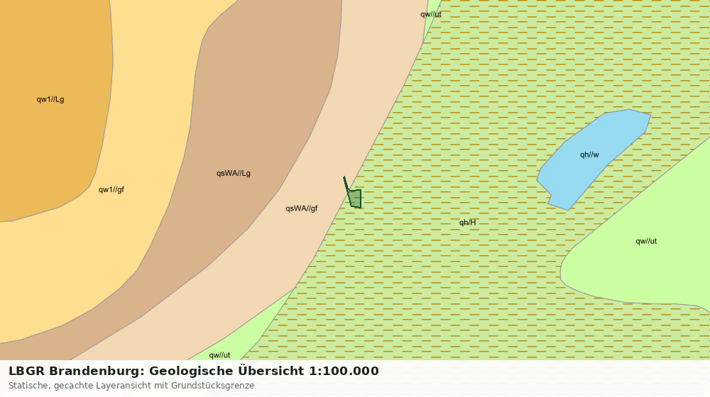 Statische Kartenansicht: LBGR Brandenburg: Geologische Übersicht 1:100.000