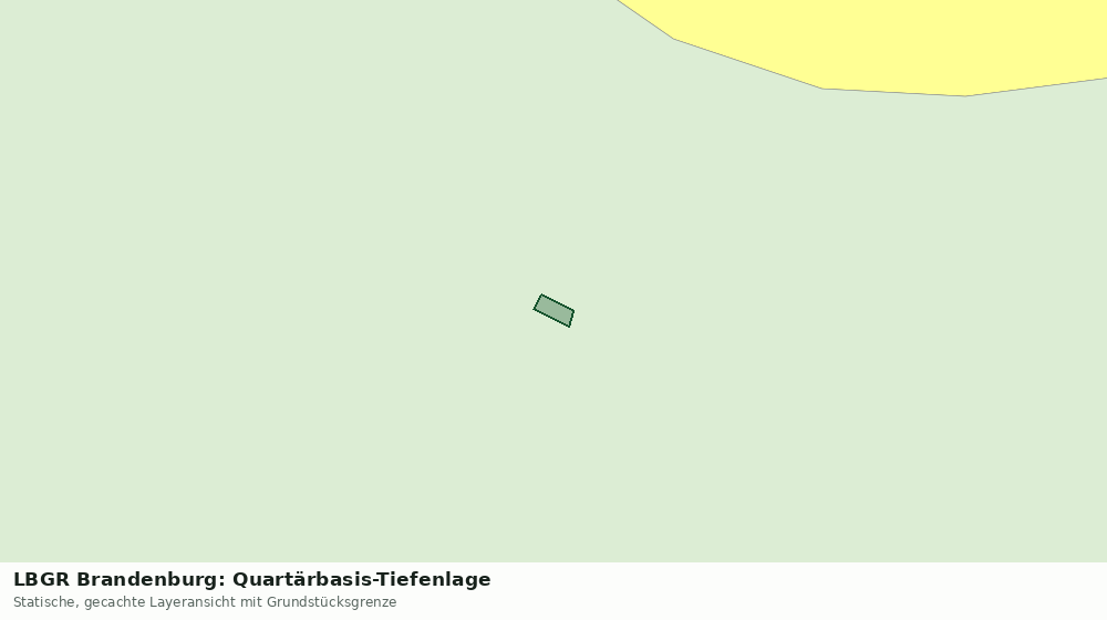 Statische Kartenansicht: LBGR Brandenburg: Quartärbasis-Tiefenlage