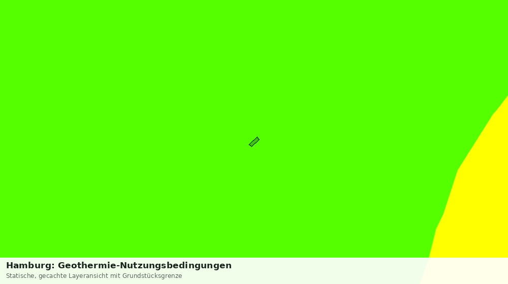 Statische Kartenansicht: Hamburg: Geothermie-Nutzungsbedingungen