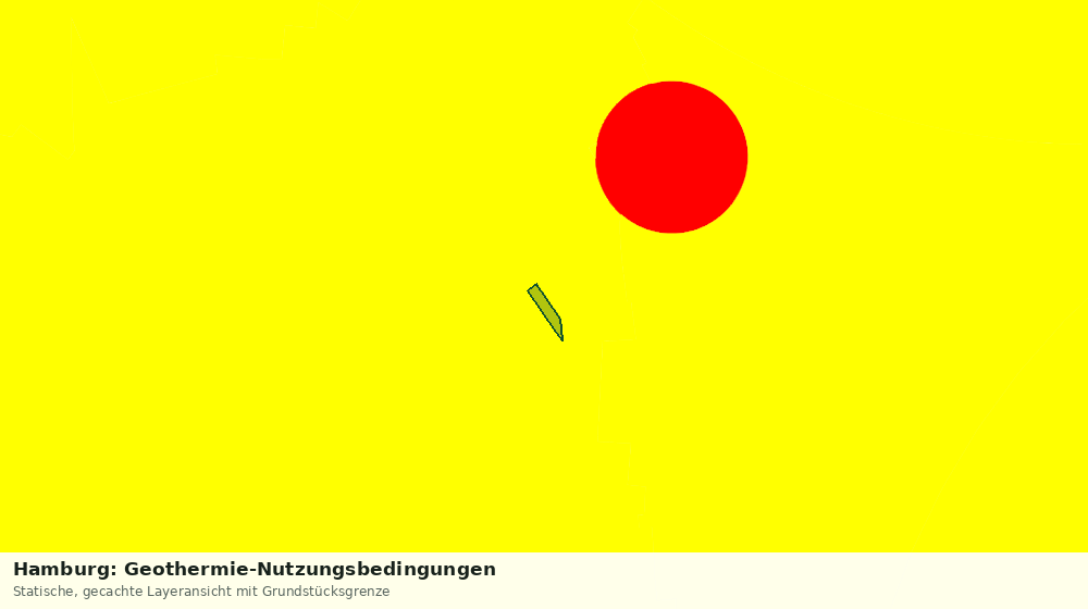 Statische Kartenansicht: Hamburg: Geothermie-Nutzungsbedingungen