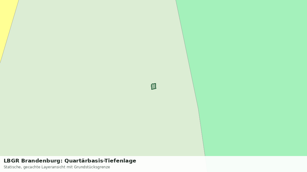 Statische Kartenansicht: LBGR Brandenburg: Quartärbasis-Tiefenlage