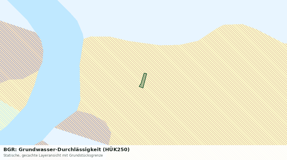 Statische Kartenansicht: BGR: Grundwasser-Durchlässigkeit (HÜK250)
