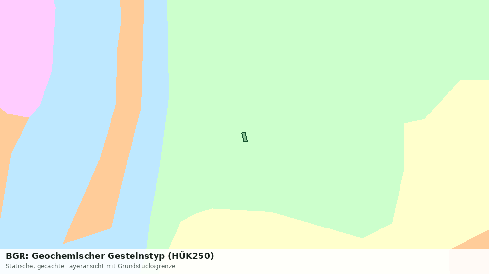 Statische Kartenansicht: BGR: Geochemischer Gesteinstyp (HÜK250)