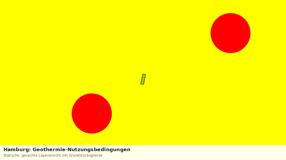 Statische Kartenansicht: Hamburg: Geothermie-Nutzungsbedingungen