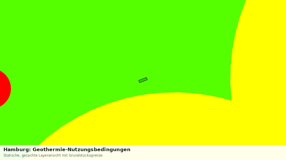 Statische Kartenansicht: Hamburg: Geothermie-Nutzungsbedingungen