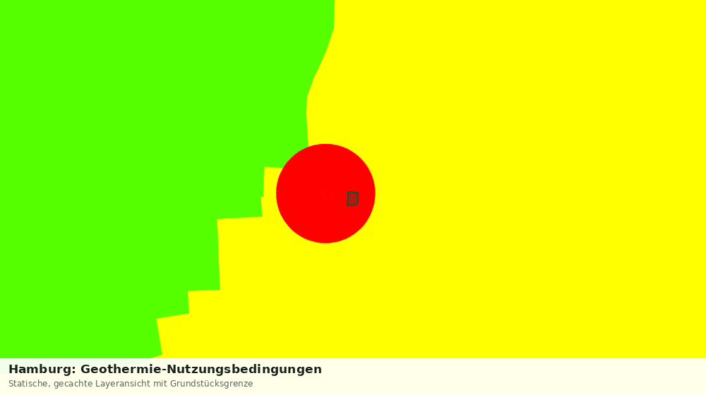 Statische Kartenansicht: Hamburg: Geothermie-Nutzungsbedingungen