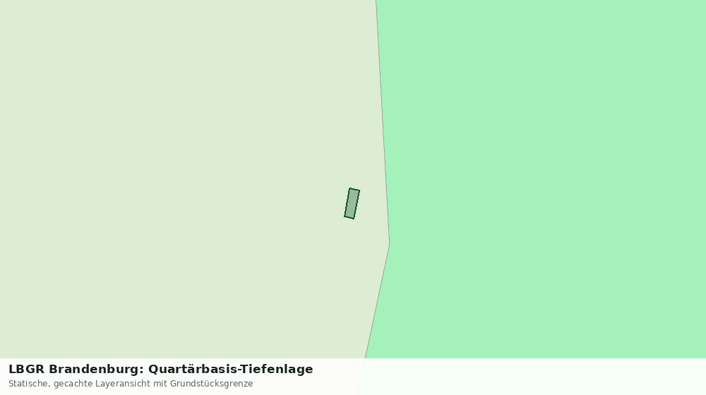 Statische Kartenansicht: LBGR Brandenburg: Quartärbasis-Tiefenlage
