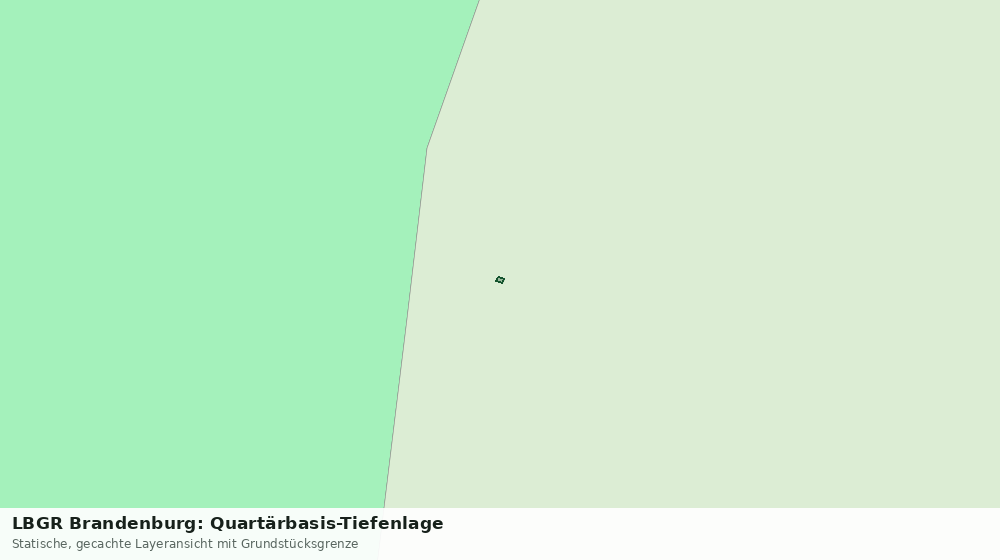 Statische Kartenansicht: LBGR Brandenburg: Quartärbasis-Tiefenlage