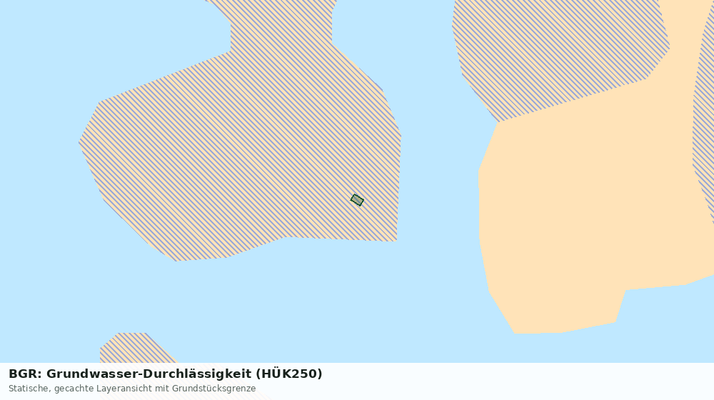 Statische Kartenansicht: BGR: Grundwasser-Durchlässigkeit (HÜK250)