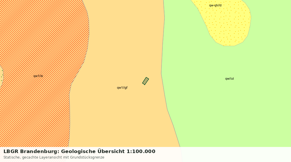 Statische Kartenansicht: LBGR Brandenburg: Geologische Übersicht 1:100.000