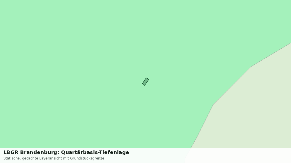 Statische Kartenansicht: LBGR Brandenburg: Quartärbasis-Tiefenlage