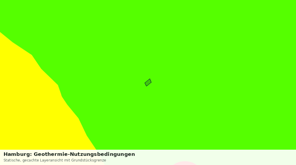 Statische Kartenansicht: Hamburg: Geothermie-Nutzungsbedingungen
