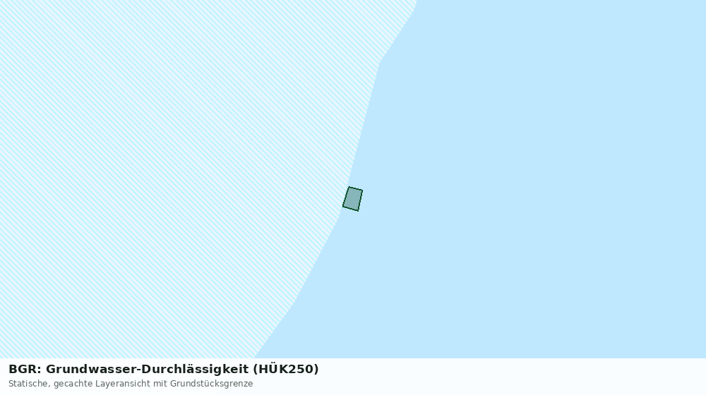 Statische Kartenansicht: BGR: Grundwasser-Durchlässigkeit (HÜK250)