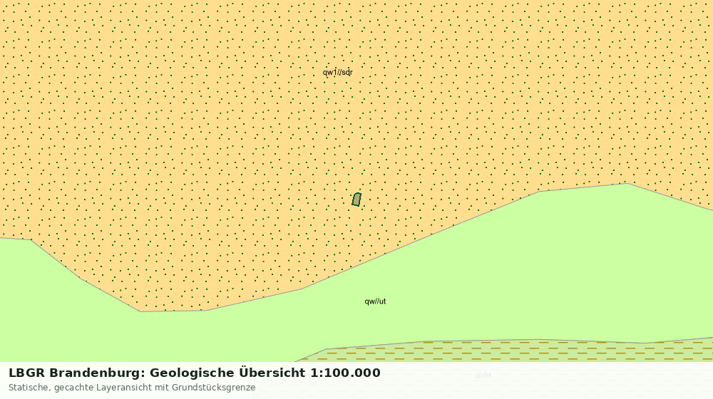 Statische Kartenansicht: LBGR Brandenburg: Geologische Übersicht 1:100.000