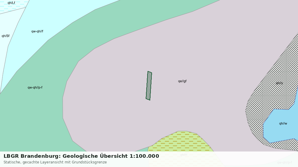 Statische Kartenansicht: LBGR Brandenburg: Geologische Übersicht 1:100.000