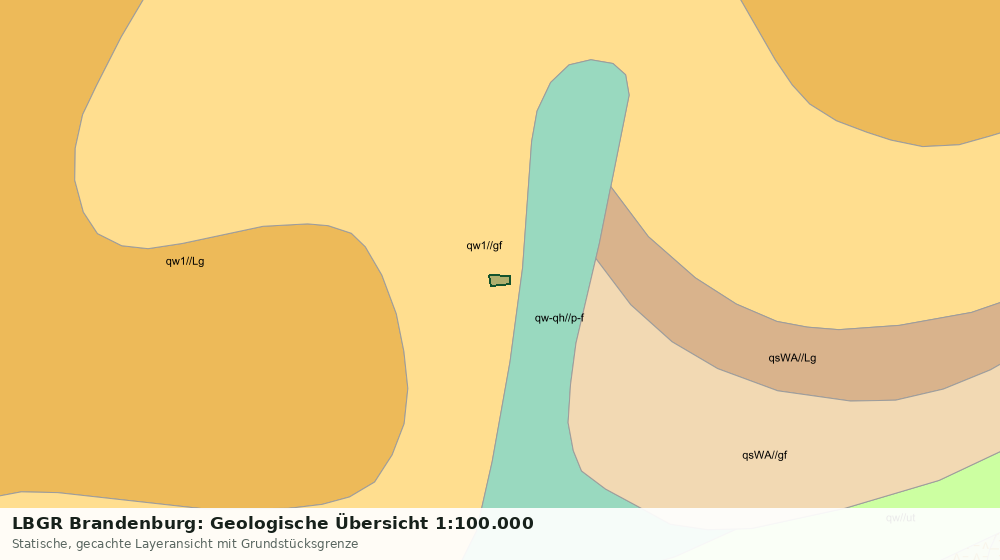 Statische Kartenansicht: LBGR Brandenburg: Geologische Übersicht 1:100.000