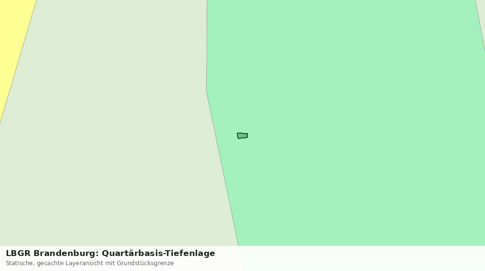 Statische Kartenansicht: LBGR Brandenburg: Quartärbasis-Tiefenlage