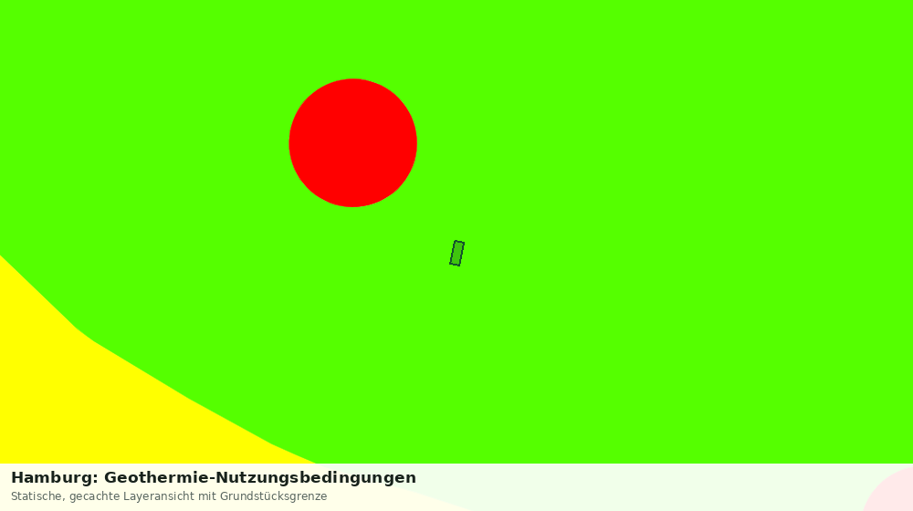 Statische Kartenansicht: Hamburg: Geothermie-Nutzungsbedingungen