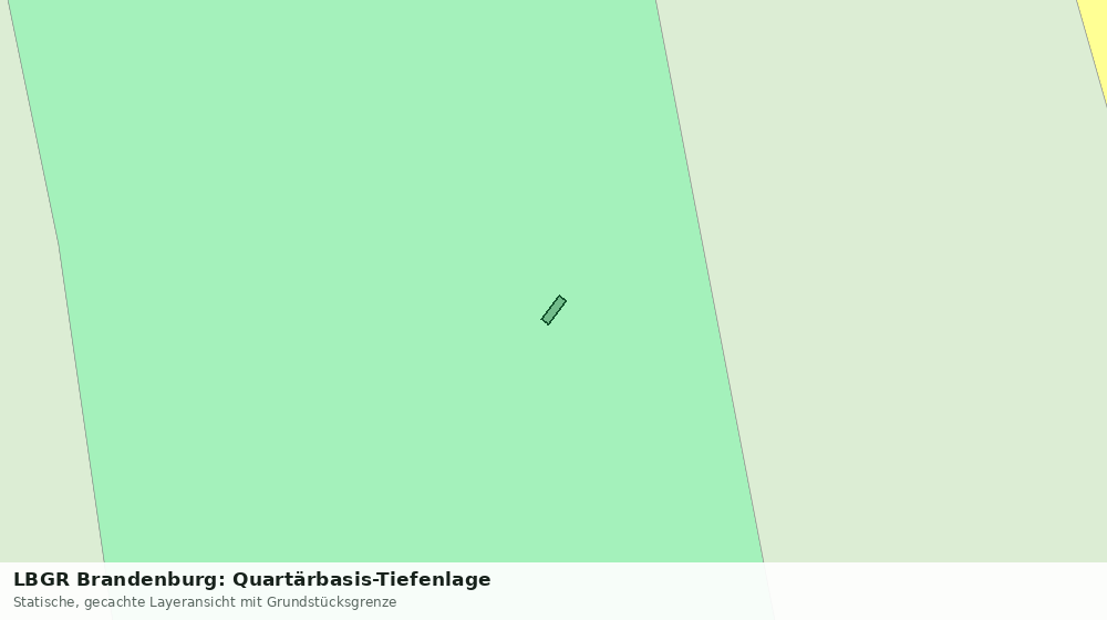 Statische Kartenansicht: LBGR Brandenburg: Quartärbasis-Tiefenlage