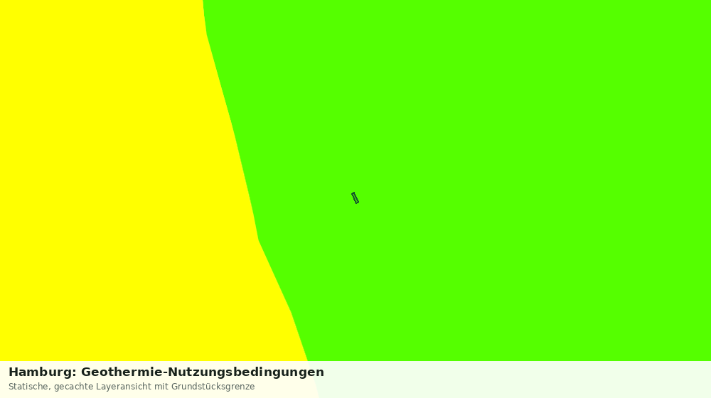 Statische Kartenansicht: Hamburg: Geothermie-Nutzungsbedingungen