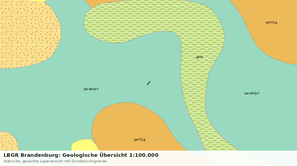 Statische Kartenansicht: LBGR Brandenburg: Geologische Übersicht 1:100.000