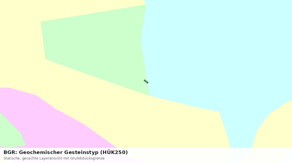 Statische Kartenansicht: BGR: Geochemischer Gesteinstyp (HÜK250)