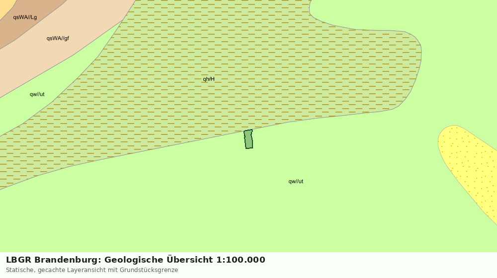 Statische Kartenansicht: LBGR Brandenburg: Geologische Übersicht 1:100.000