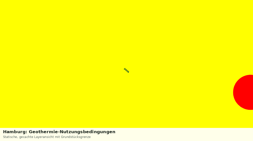 Statische Kartenansicht: Hamburg: Geothermie-Nutzungsbedingungen